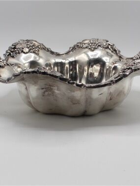 Antique Silver Plate Centerpiece Bowl, EG Webster